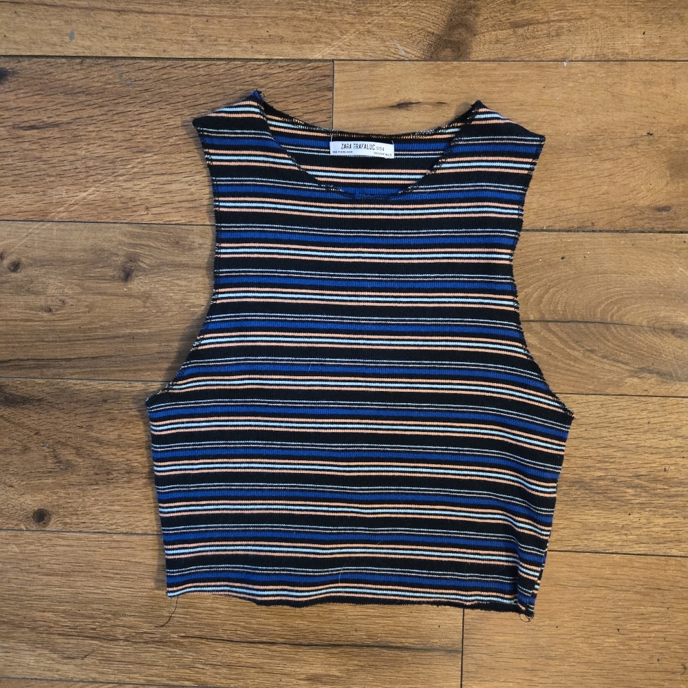 Zara Striped Crop Top